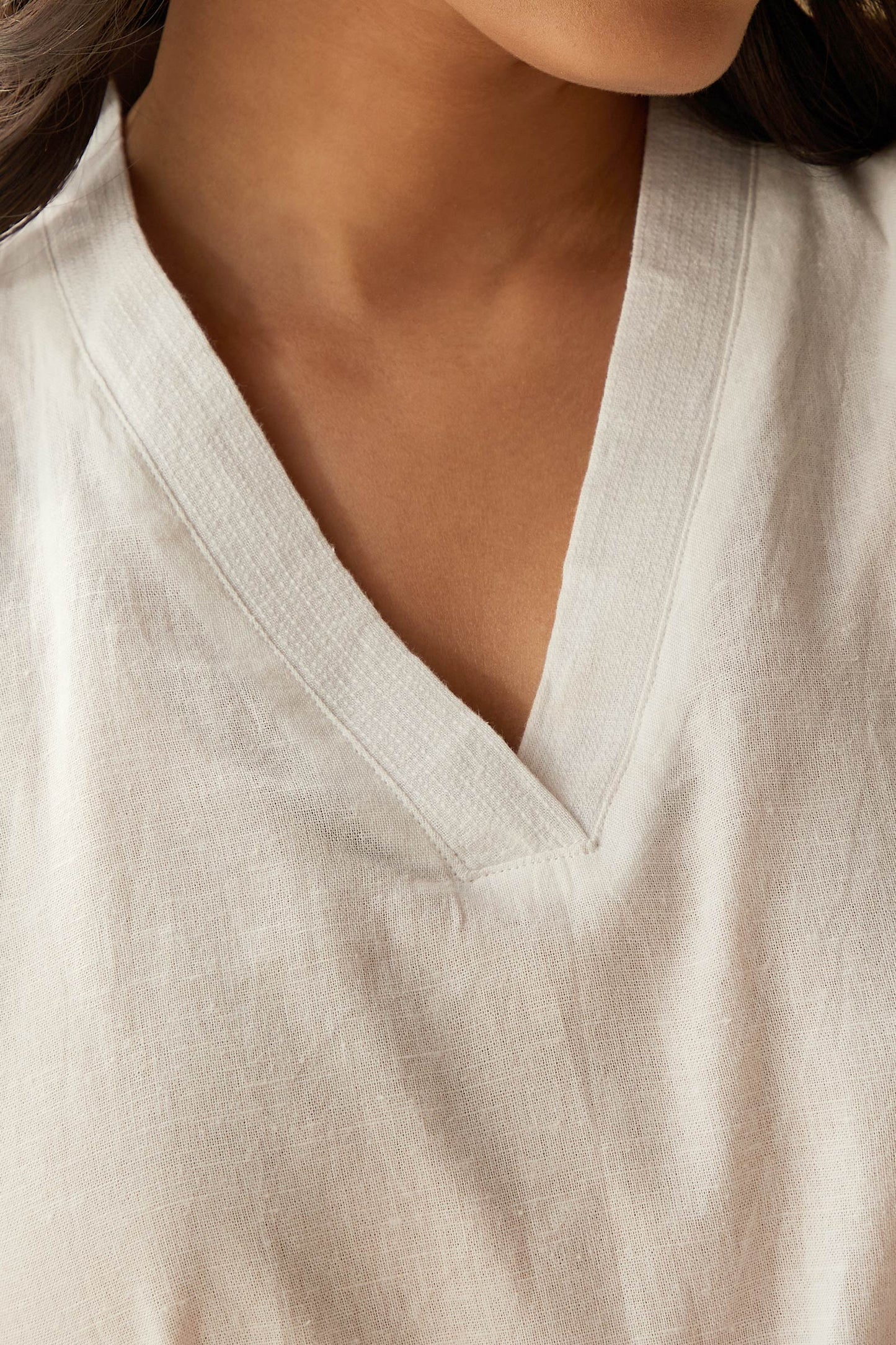 Office Wear Airy Linen White Kurta pant set