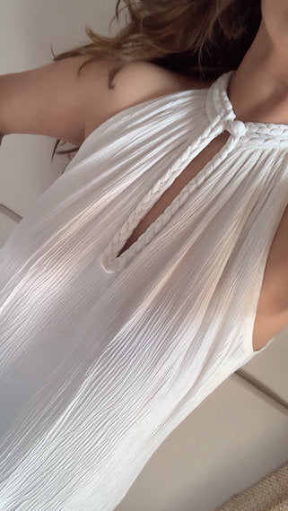 The Mira Set : White Long Kurta and pant