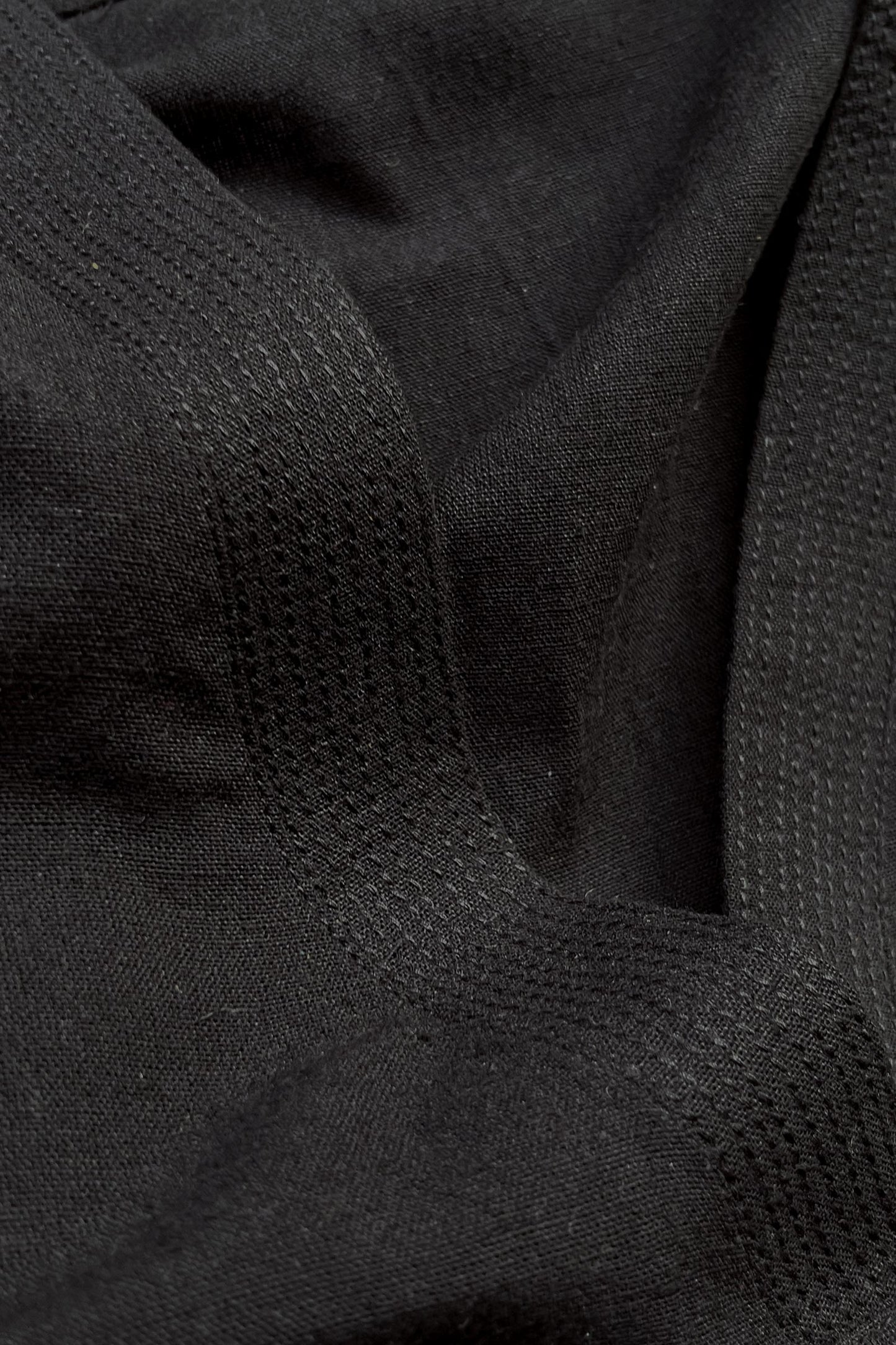 Office Wear Airy Linen Black Kurta pant set