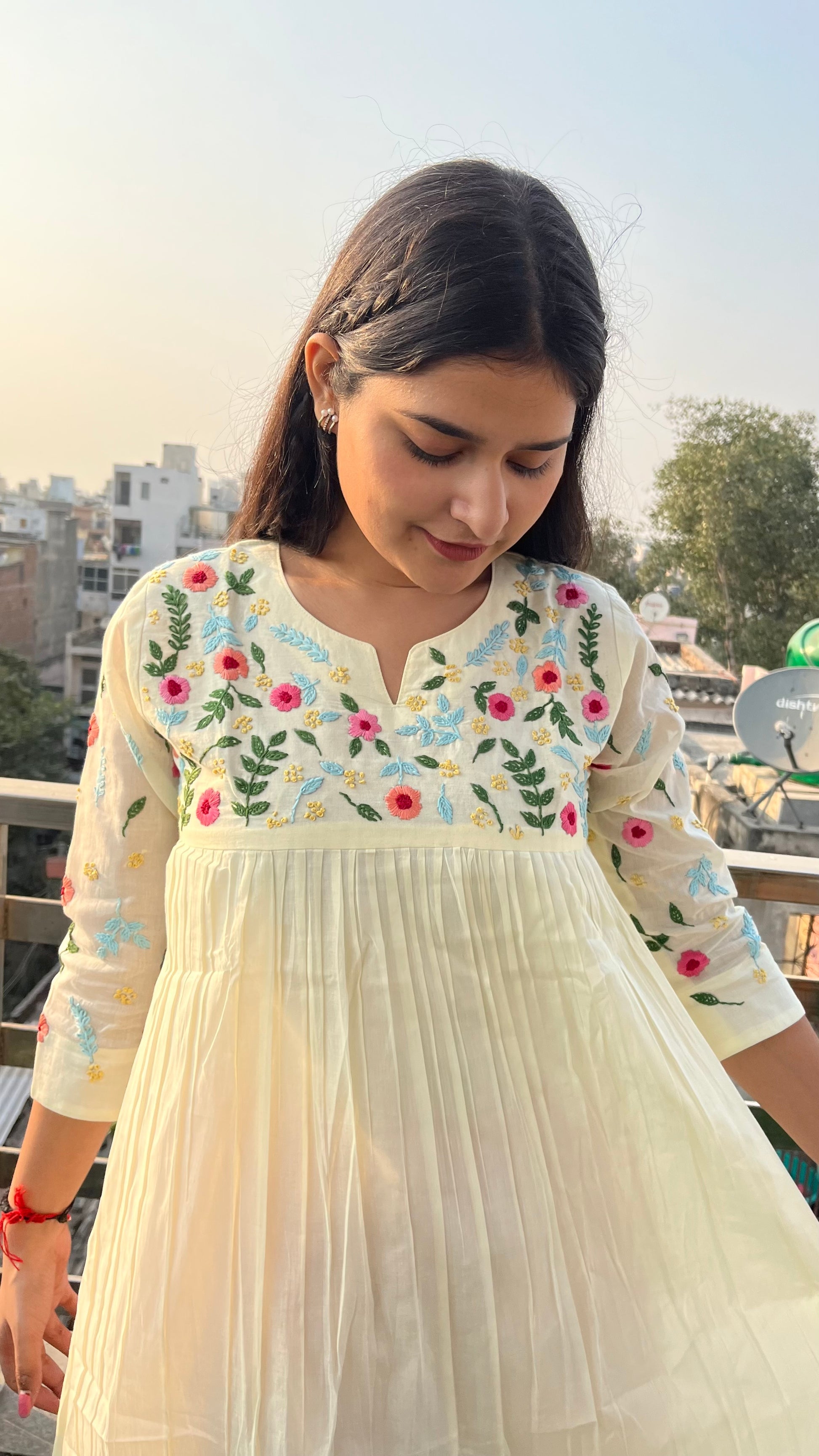 mul mul cotton dresses Mul cotton(Mustard)