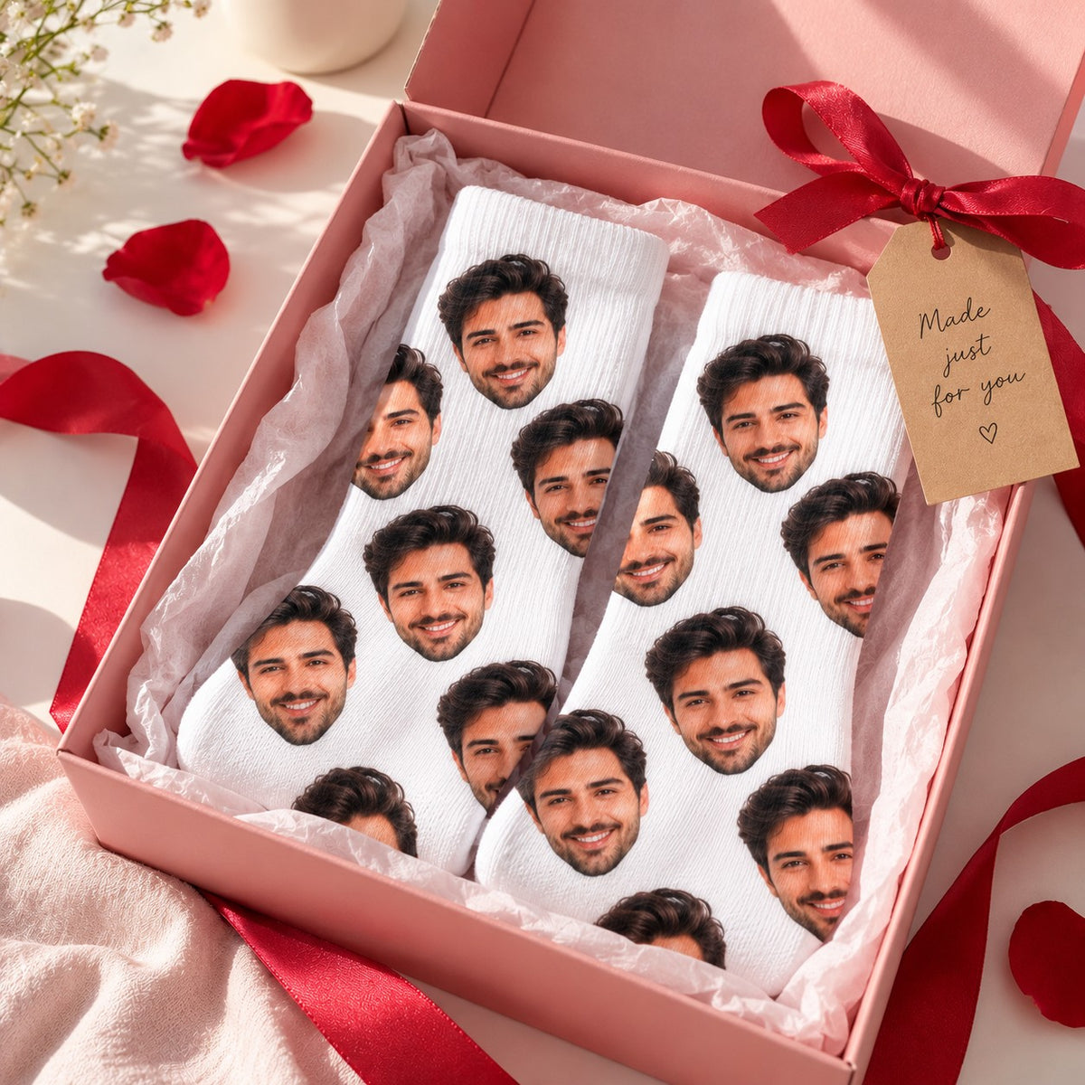 Custom Face Socks – Personalised Photo Socks for Him, Her & Pets