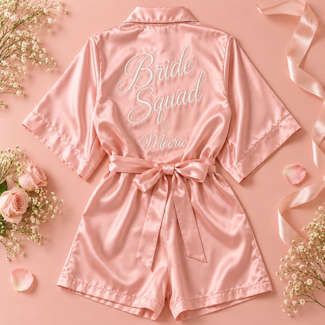 Bride Squad Personalised Satin Robe – product photo