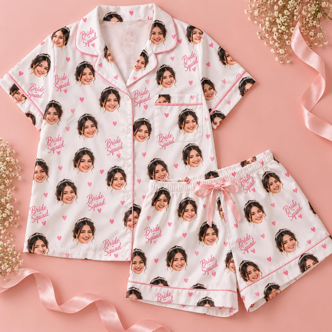 Bride's Face Squad Pajama Set – product photo