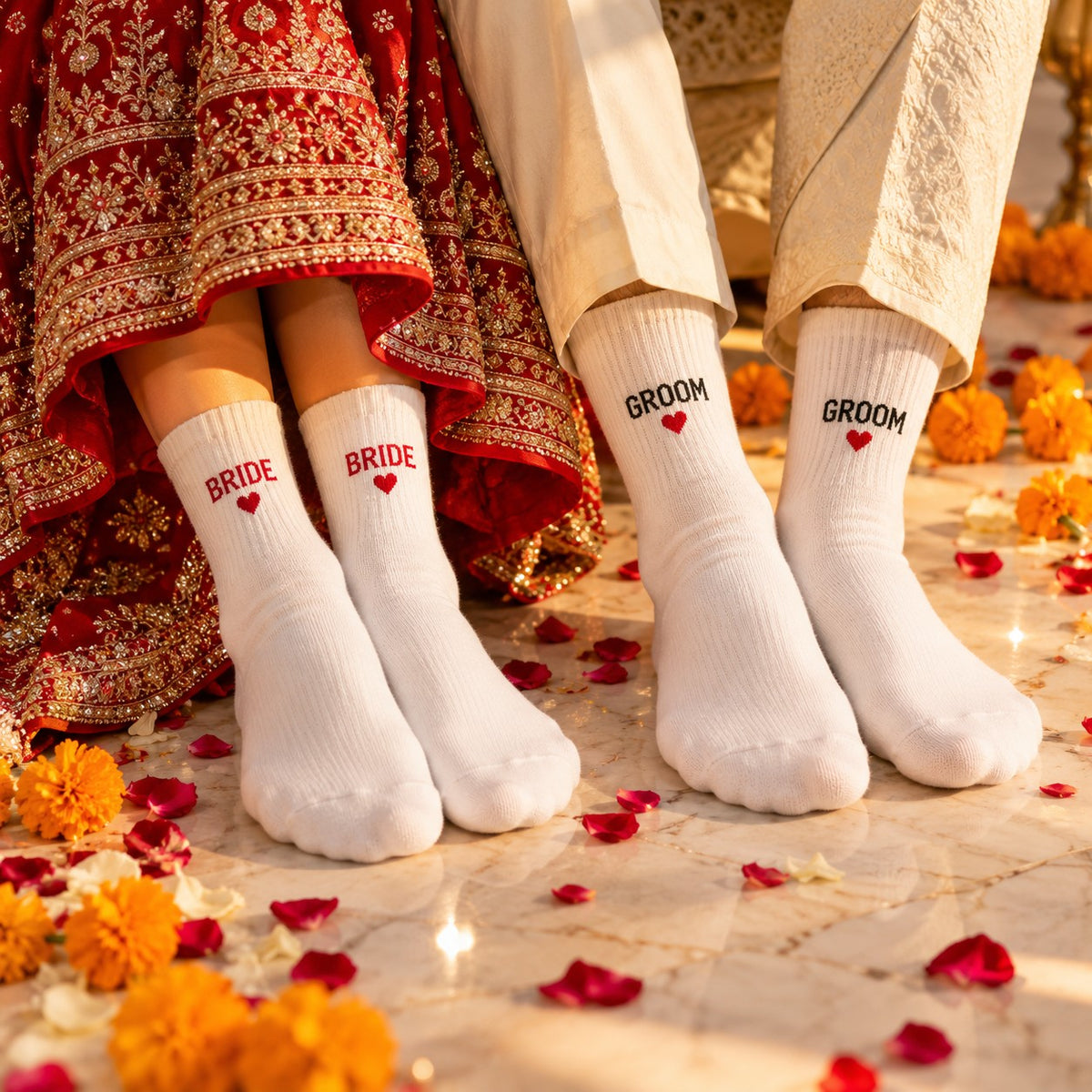 Personalised Wedding Socks – Bride, Groom & Wedding Party Gifts