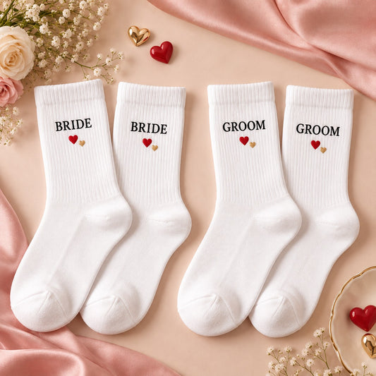 Personalised Wedding Socks – Bride, Groom & Wedding Party Gifts