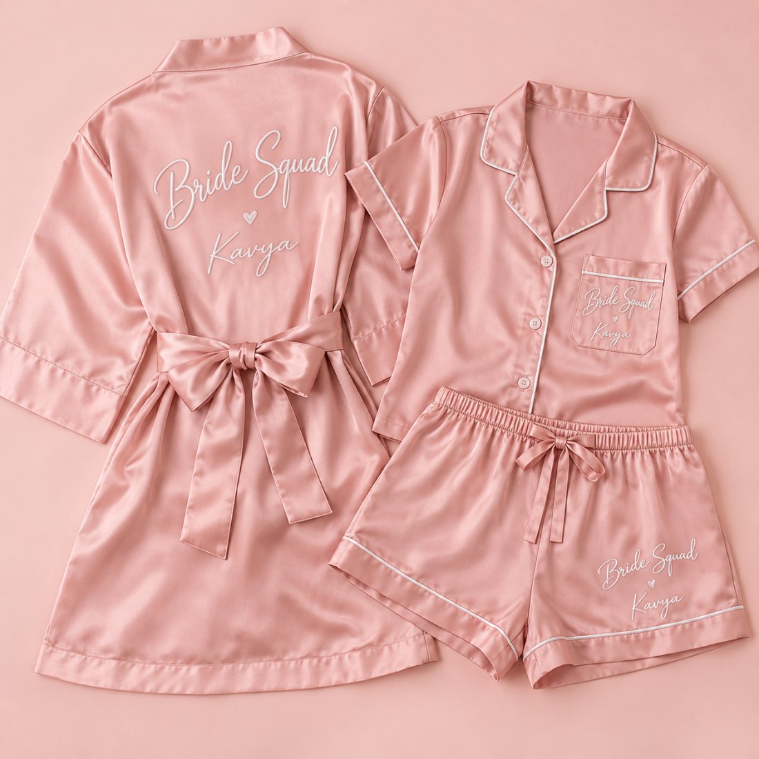 Bride Squad Robe & Pajama Bundle – product photo