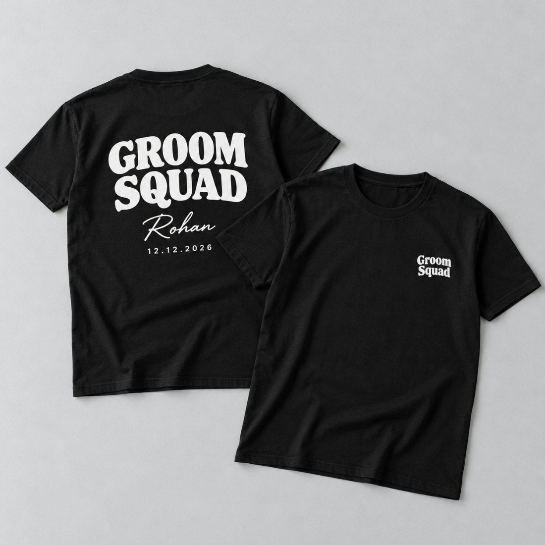 Groom Squad Personalised T-Shirt – product photo