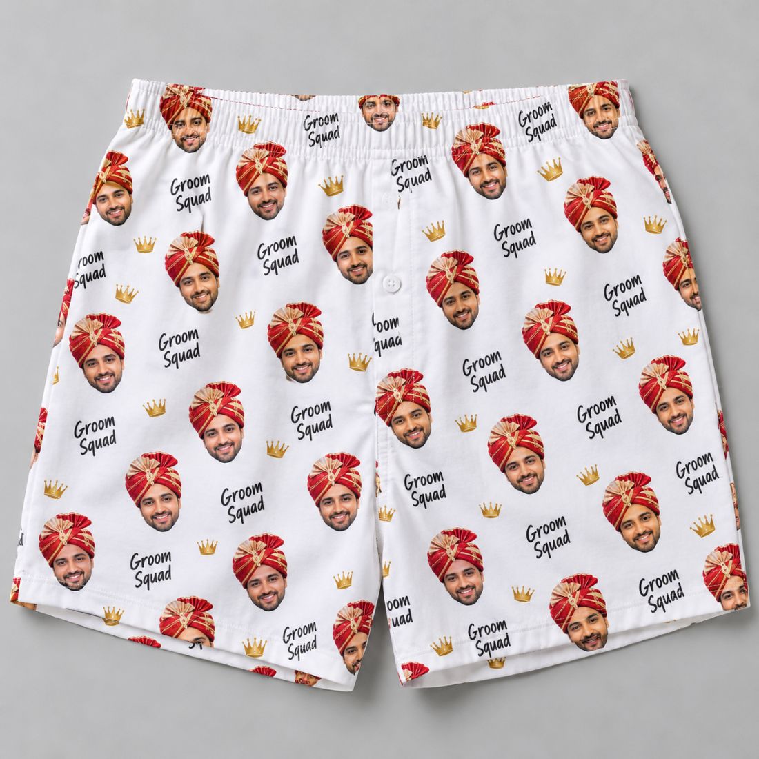 Groom's Face Boxers for the Squad – product photo