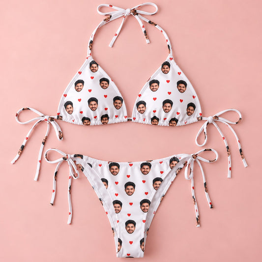 Custom Face Triangle Bikini