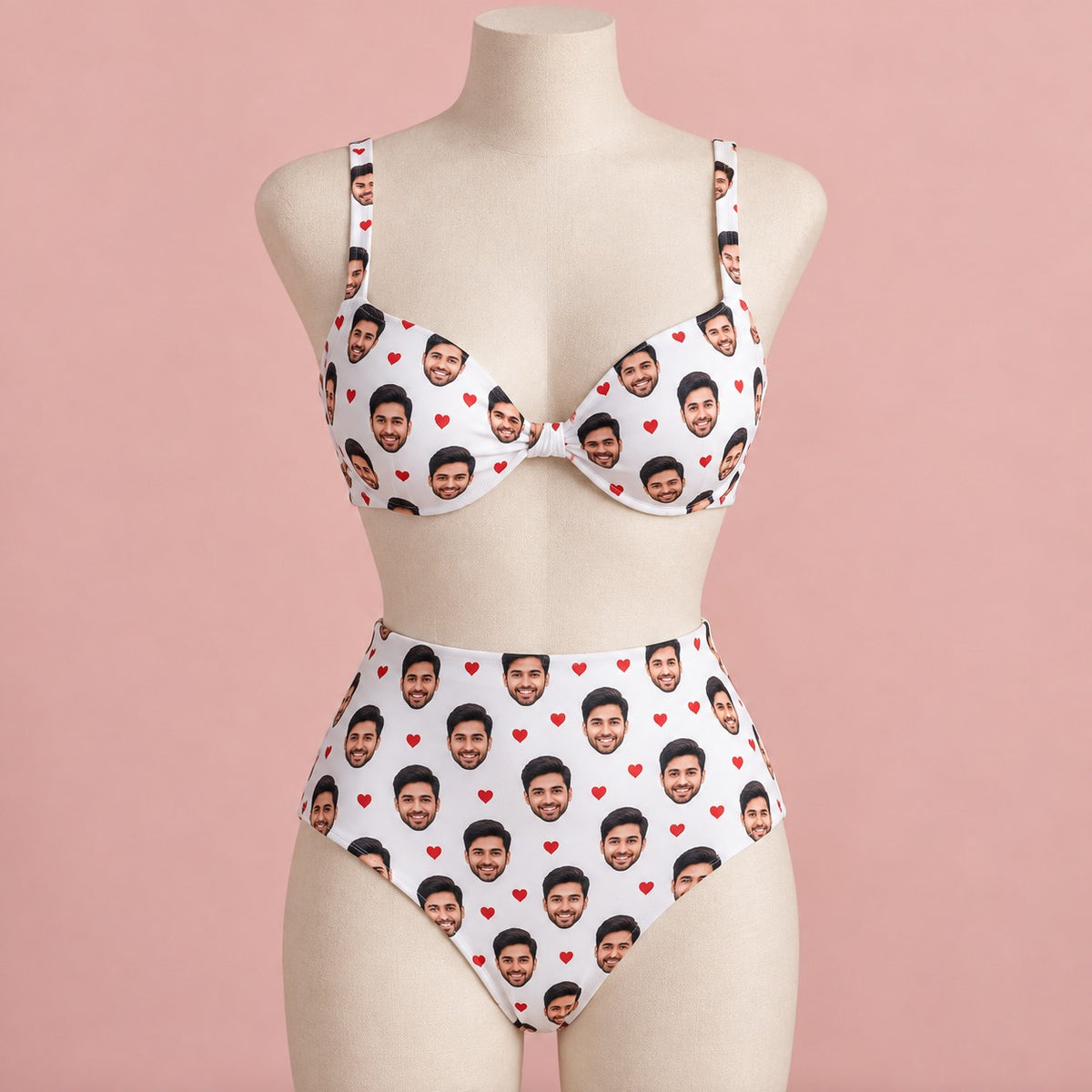 Custom Face High-Waisted Bikini