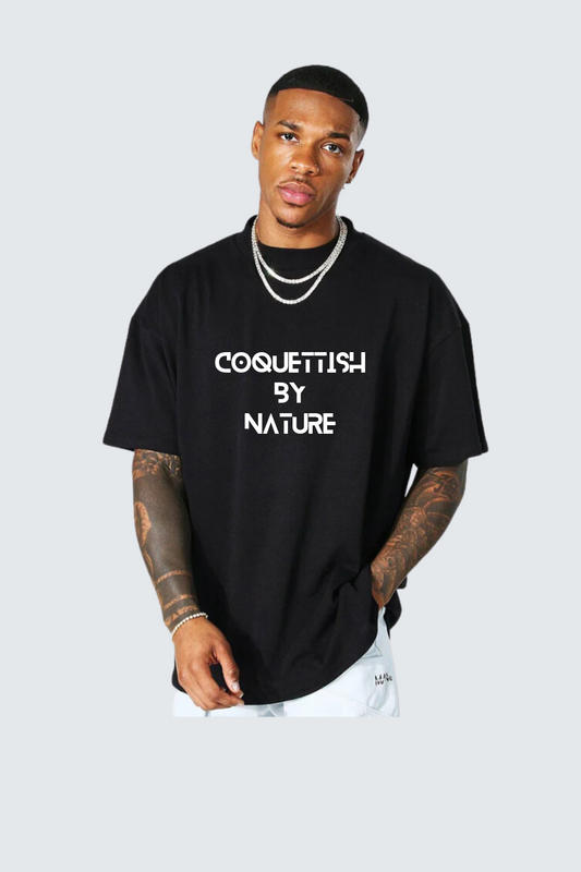 Coquettish by nature oversized t-shirt