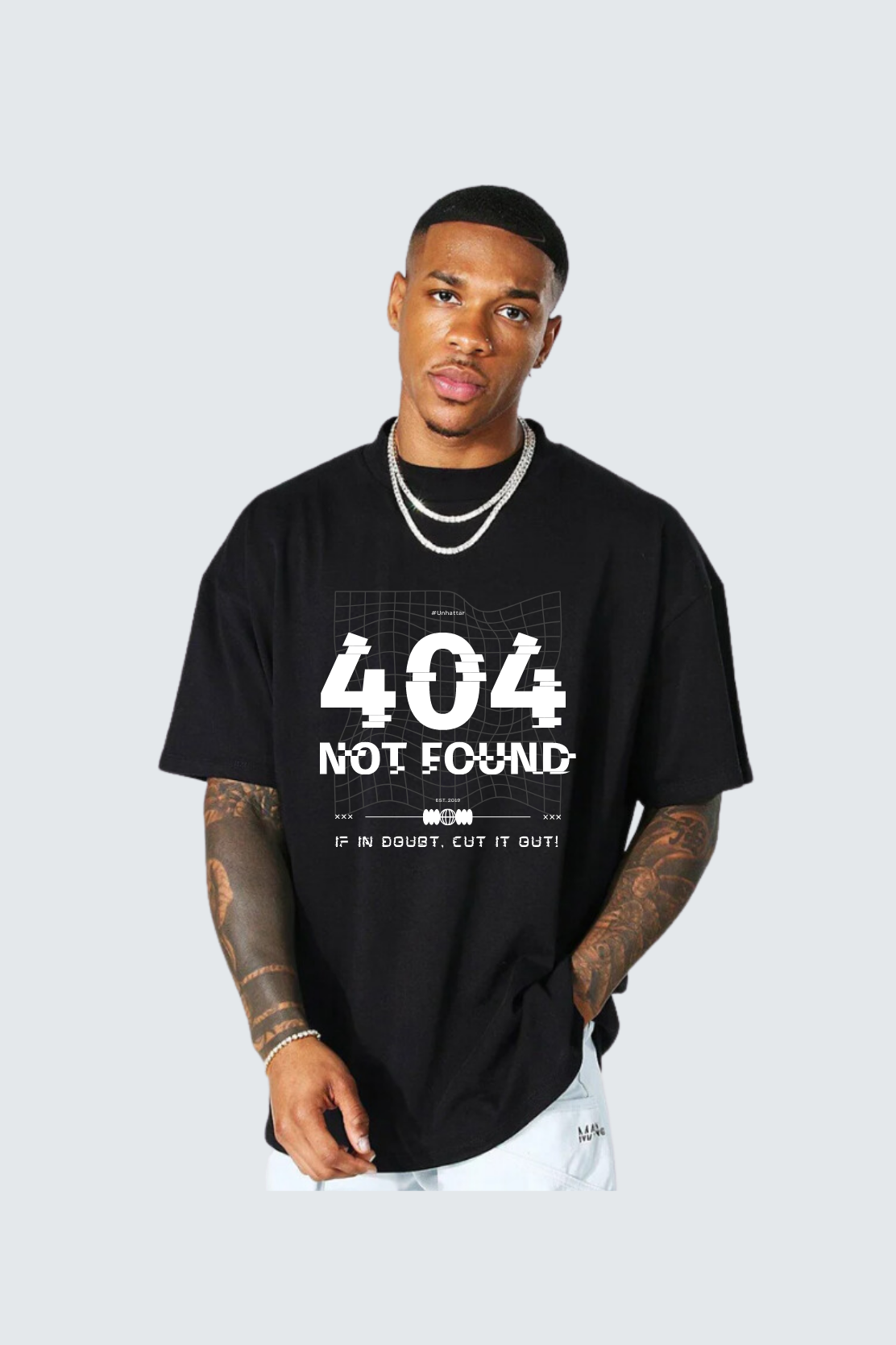 Error 404 Oversized pure cotton t-shirt