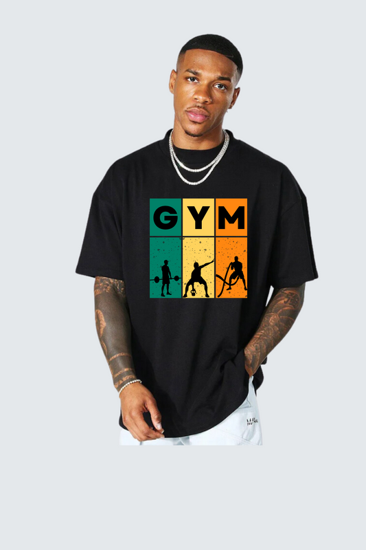 Gym oversized pure cotton t-shirt