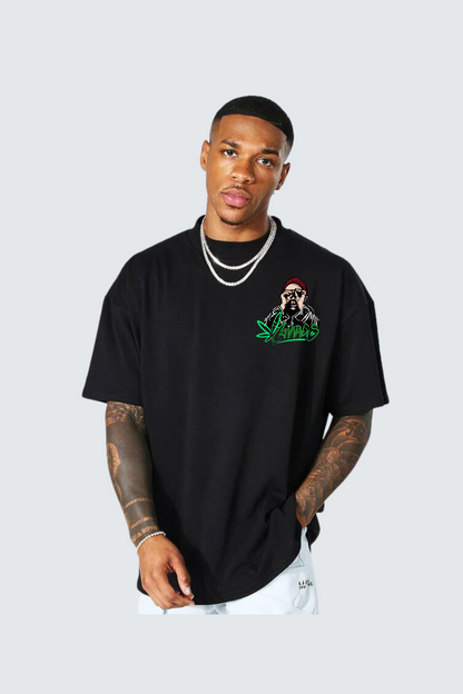 Tipsy Cannabis oversized pure cotton t-shirt
