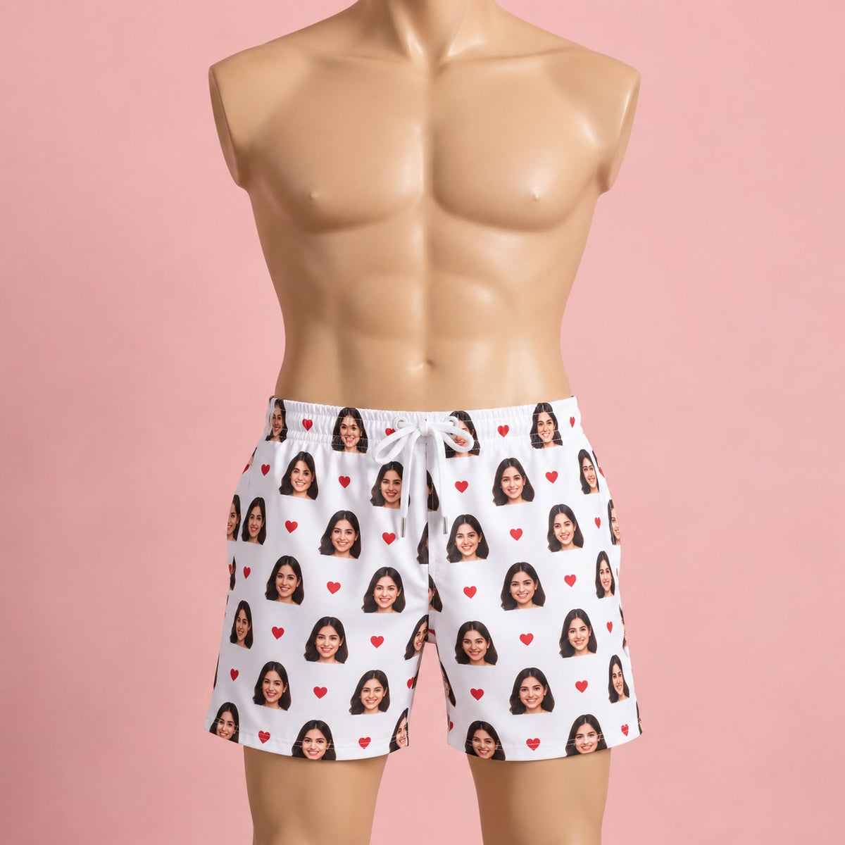Custom Face Men's Swim Trunks