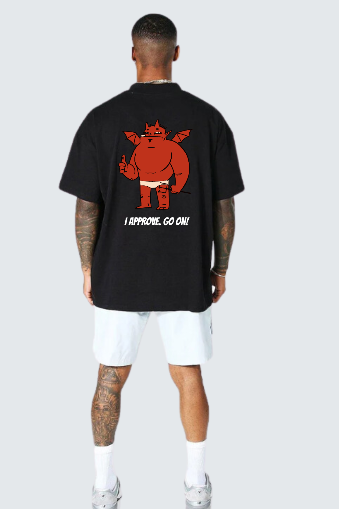 Devil Approver's oversized pure cotton t-shirt