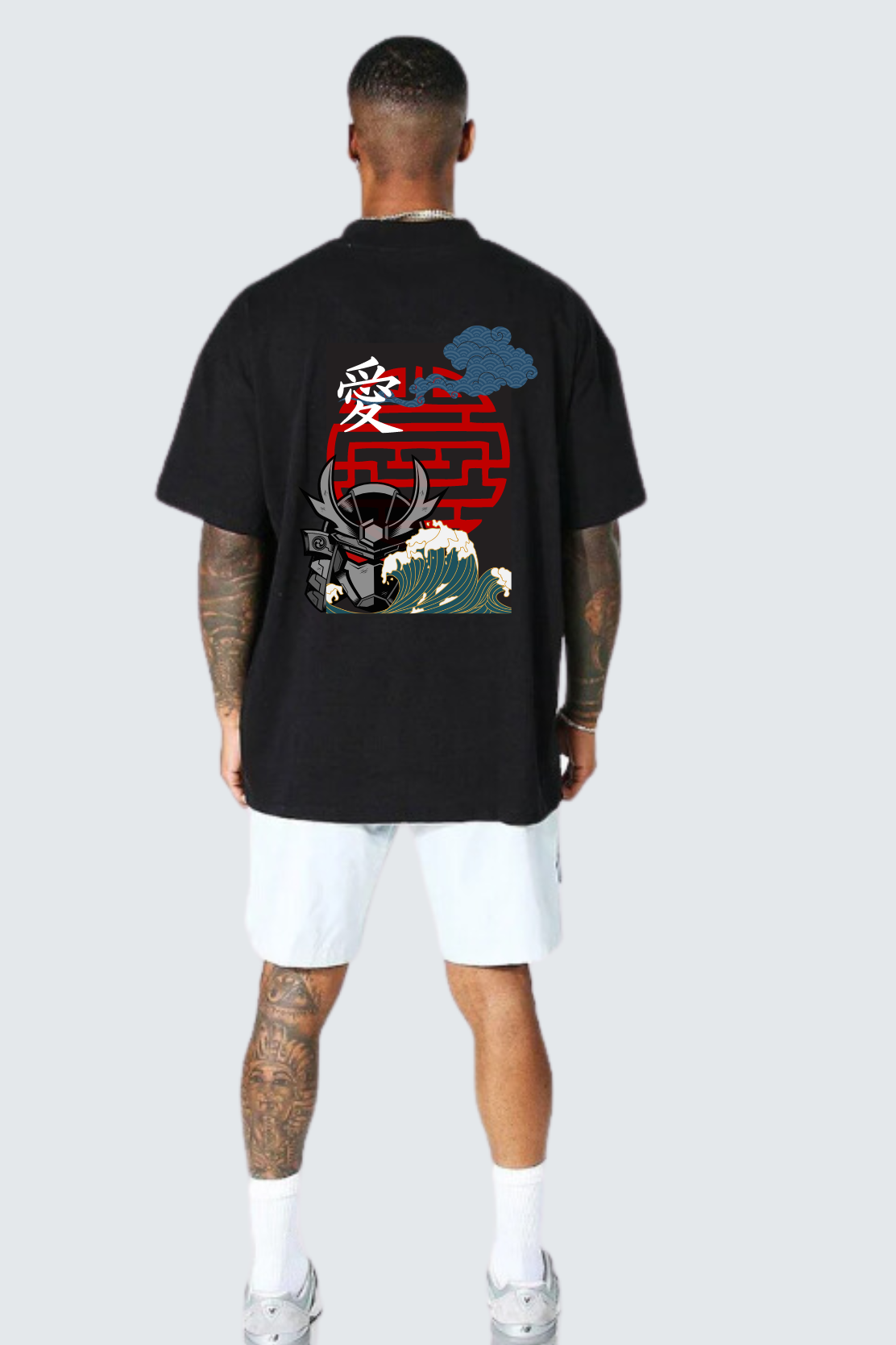 Warrior Anime oversized pure cotton t-shirt