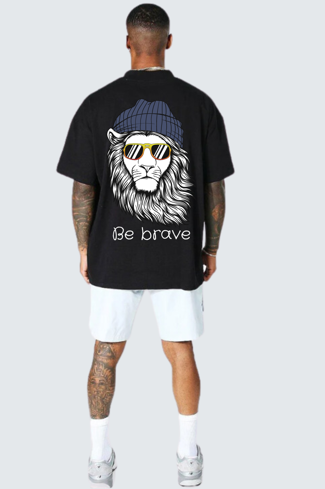 Be Brave Tiger pure cotton oversized t-shirt