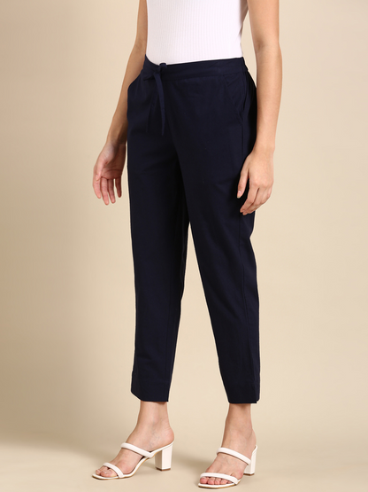 Navy Blue Classic Pants