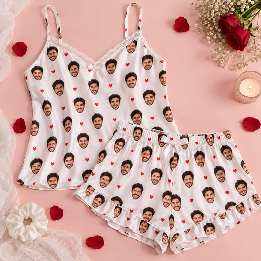 Custom Face Camisole and Shorts Set