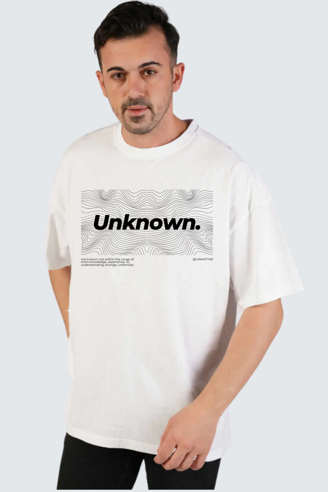 Unknown typographic oversized pure cotton t-shirt