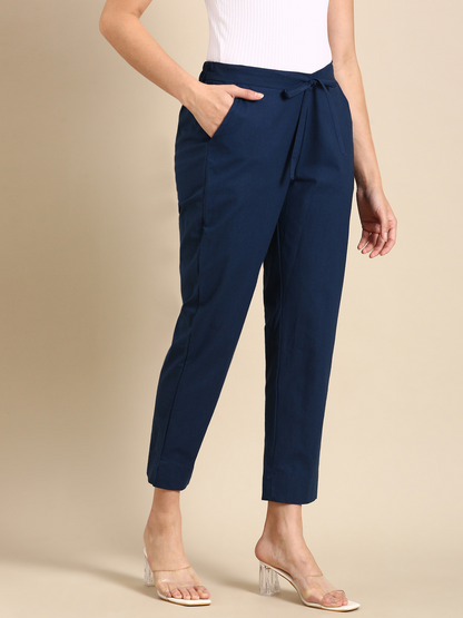 Peacock Blue Classic Pants