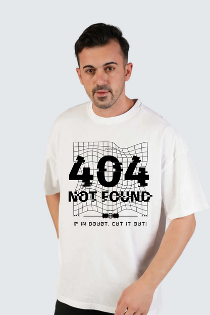 Error 404 Oversized pure cotton t-shirt