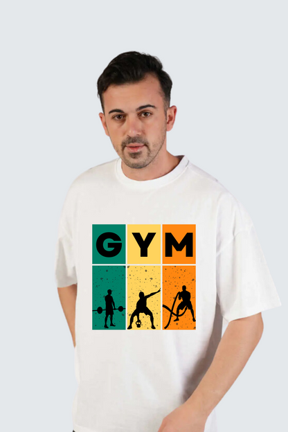 Gym oversized pure cotton t-shirt