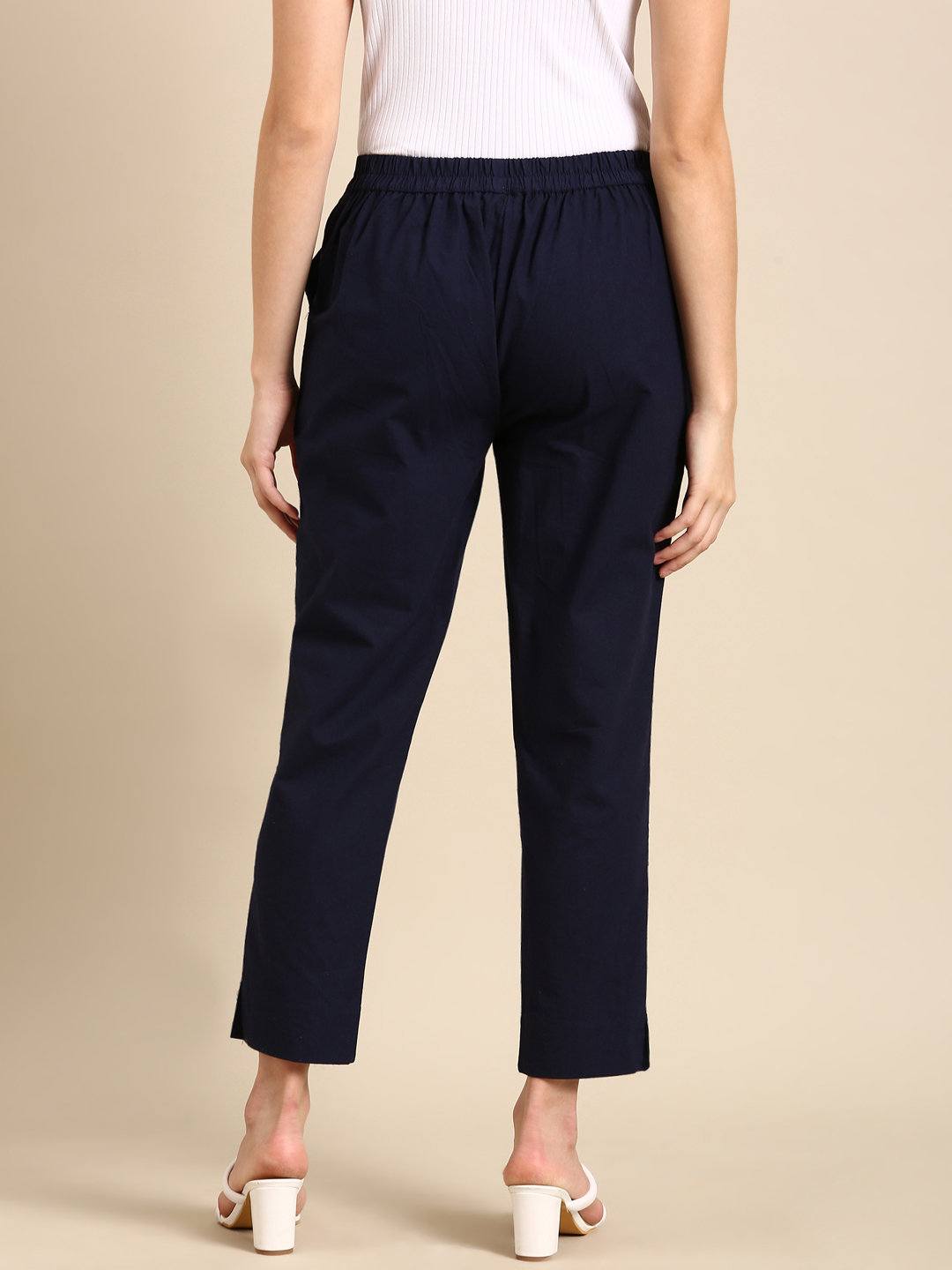 Navy Blue Classic Pants