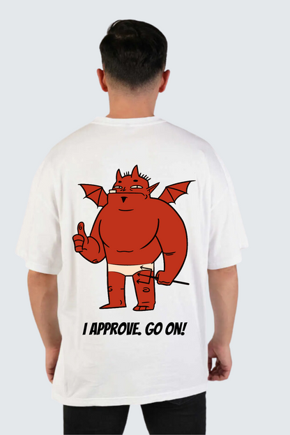Devil Approver's oversized pure cotton t-shirt