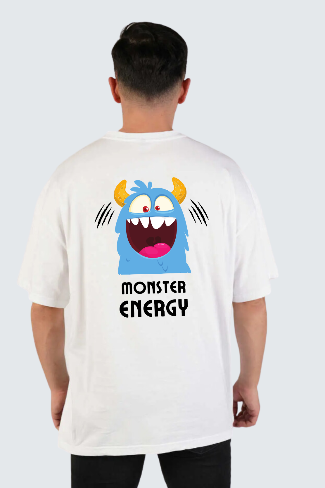 Monster energy oversized pure cotton t-shirt