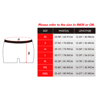 Custom Face Boxers Full of Heart Valentine's Day Gifts For Boyfriend D02