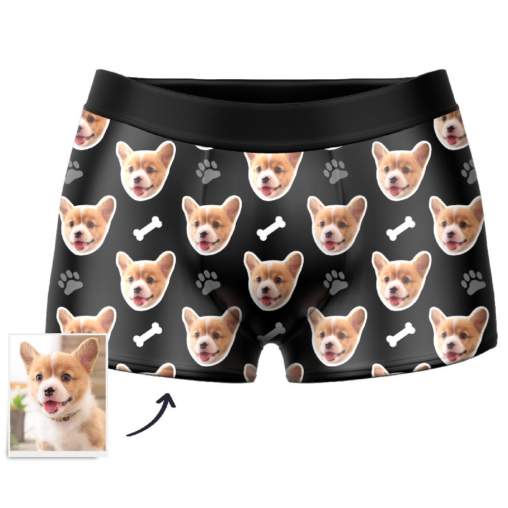 Men's Custom Dog Boxer Shorts D08