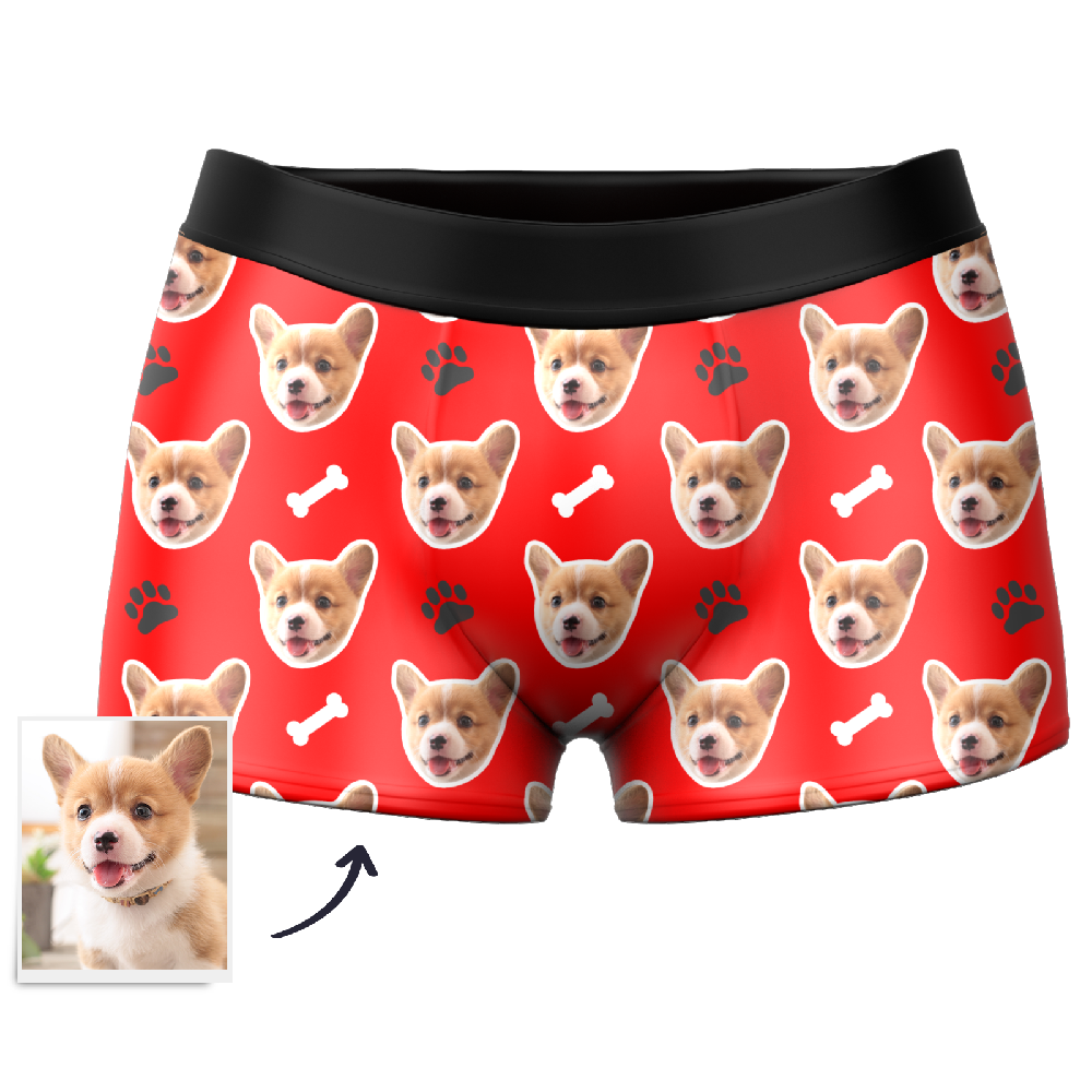 Men's Custom Dog Boxer Shorts D08