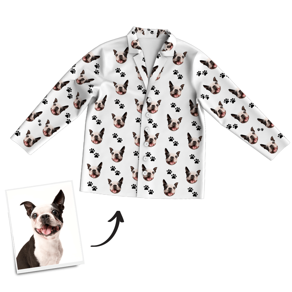GiftLAB Personalized Photo Pajama Pants with Dog Face Pet Memorial Gifts