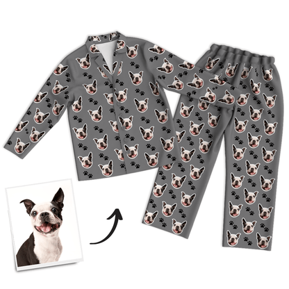 GiftLAB Personalized Photo Pajama Pants with Dog Face Pet Memorial Gifts