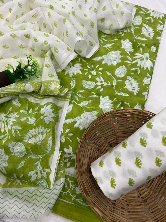 Cotton Suit Mulmul Dupatta