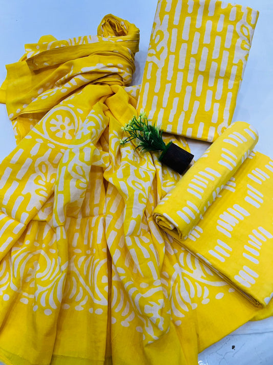 Cotton Suit Mulmul Dupatta