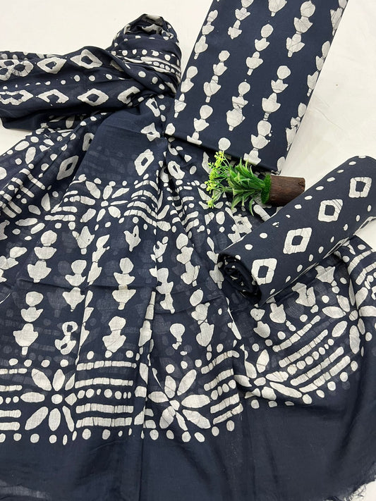 Cotton Suit Mulmul Dupatta