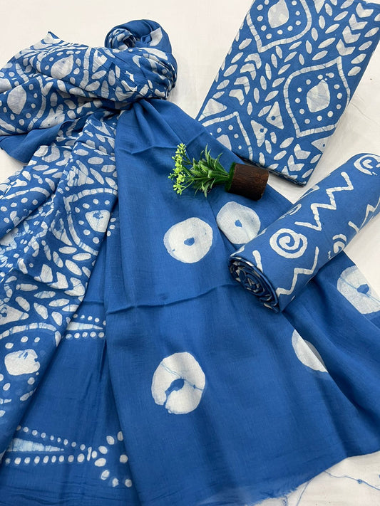 Cotton Suit Mulmul Dupatta