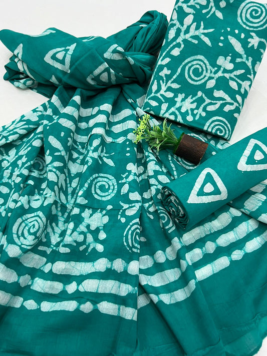 Cotton Suit Mulmul Dupatta