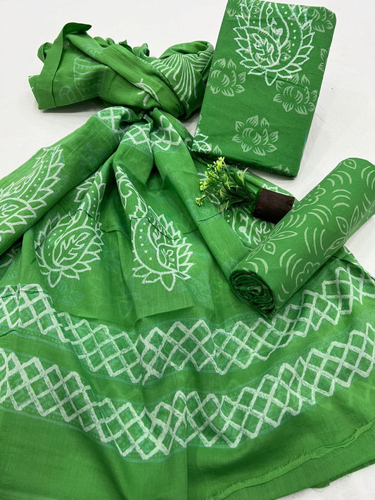Cotton Suit Mulmul Dupatta