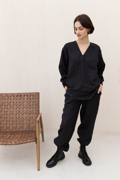 LOUNGE WEAR SET///BLACK