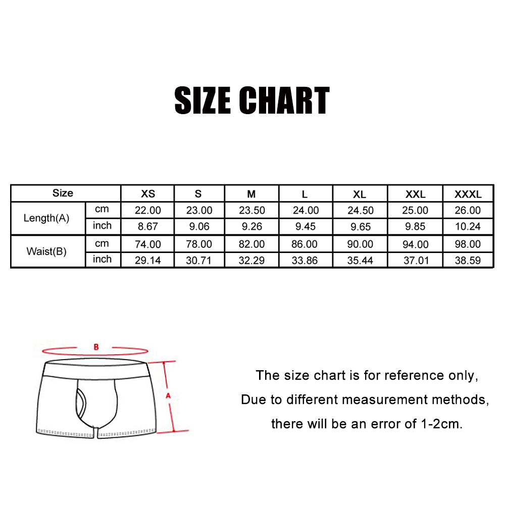 Men Custom Pocket Boxers Personalized Mutiface Underwear Gift for